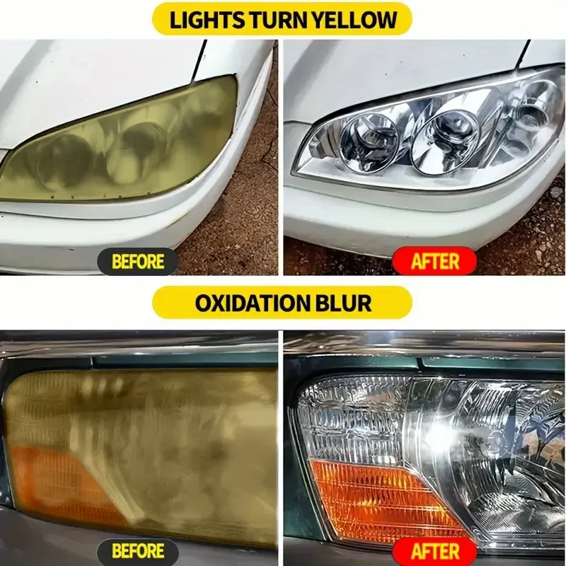 سائل ترميم المصباح الأمامي الجديد للسيارة من Farienne 30 مل - طقم إصلاح المصباح الأمامي لإزالة الضباب بالخدش والأصفر والحماية من الأشعة فوق البنفسجية #5