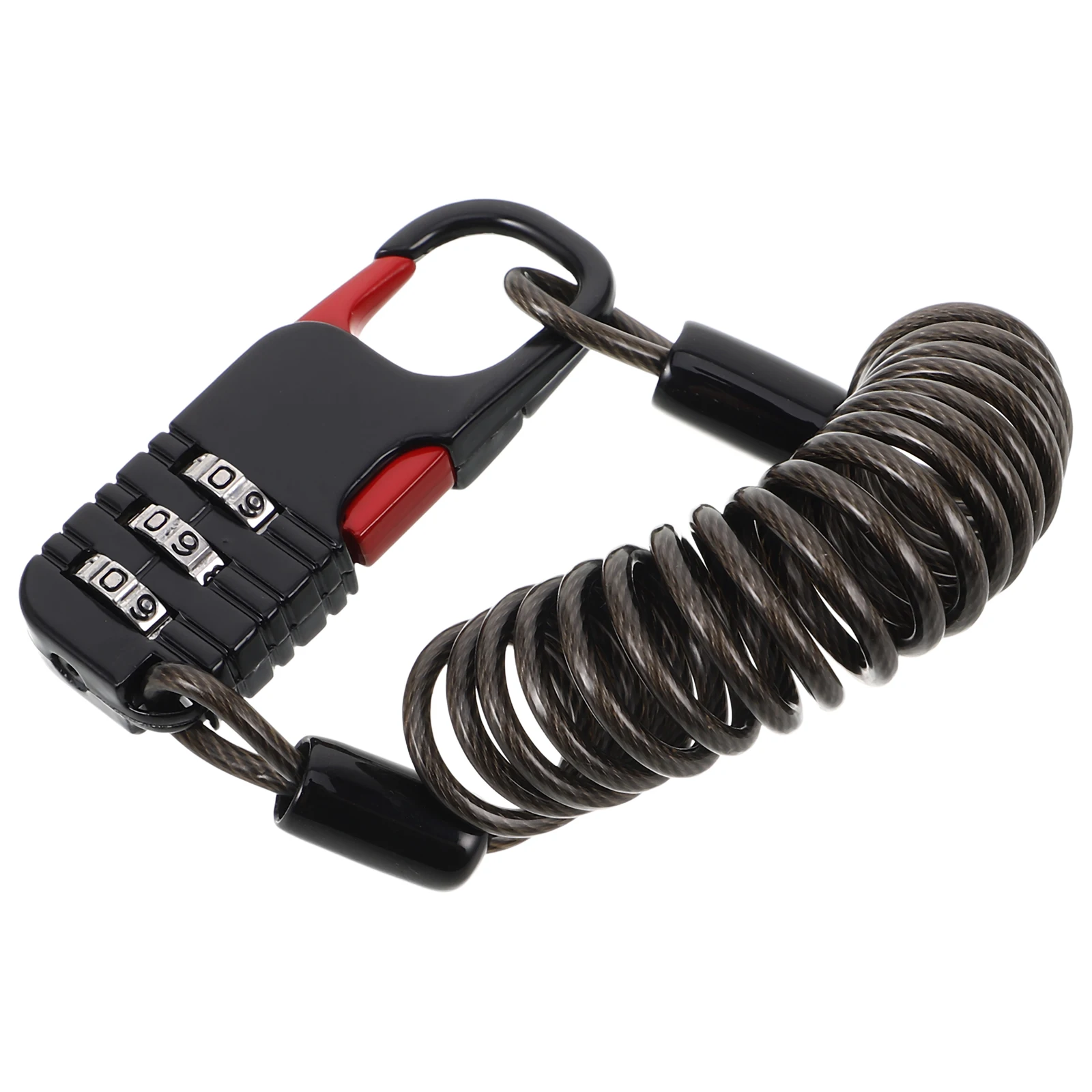 

Password Lock Motorcycle Electric Bike Luggage Zinc Alloy Disc Padlock Cable Chain Portable Anti Theft Travel Security