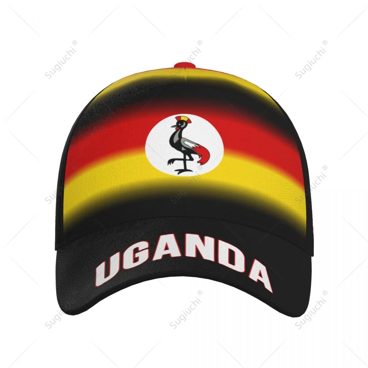 Unisex Baseball Cap Hat Uganda Flag Gradient Color 3D Printing for Tennis Outdoor Bike Bicycle Golf Baseball Sports Fans