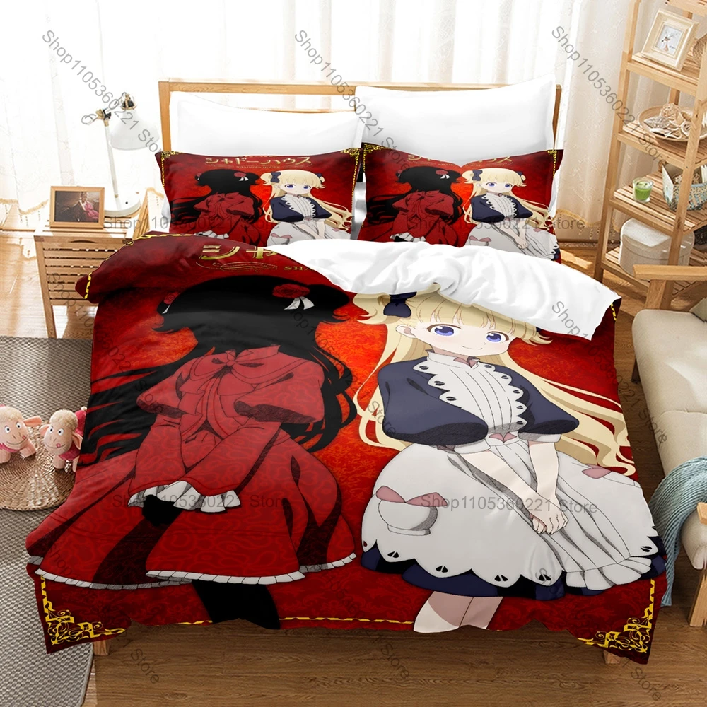 Personality Shadows House New Bedding Set Anime Print Duvet Cover Pillowcase Bedroom Home Decor For Fans For Single Twin Full Be