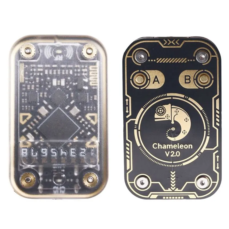 T24C 2X Chameleon V2.0 RFID Smart Chip Reader Emulator+UID Keychain/CUID Card 125K 13.56M Card Decode NFC Duplicator