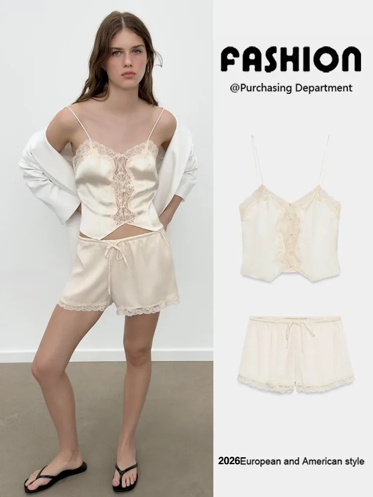 Summer New Arrival Women's  Shorts Strap Top Trendy Chinese Style Stage Costume Short Sleeve Fashionable Ladies' Wear