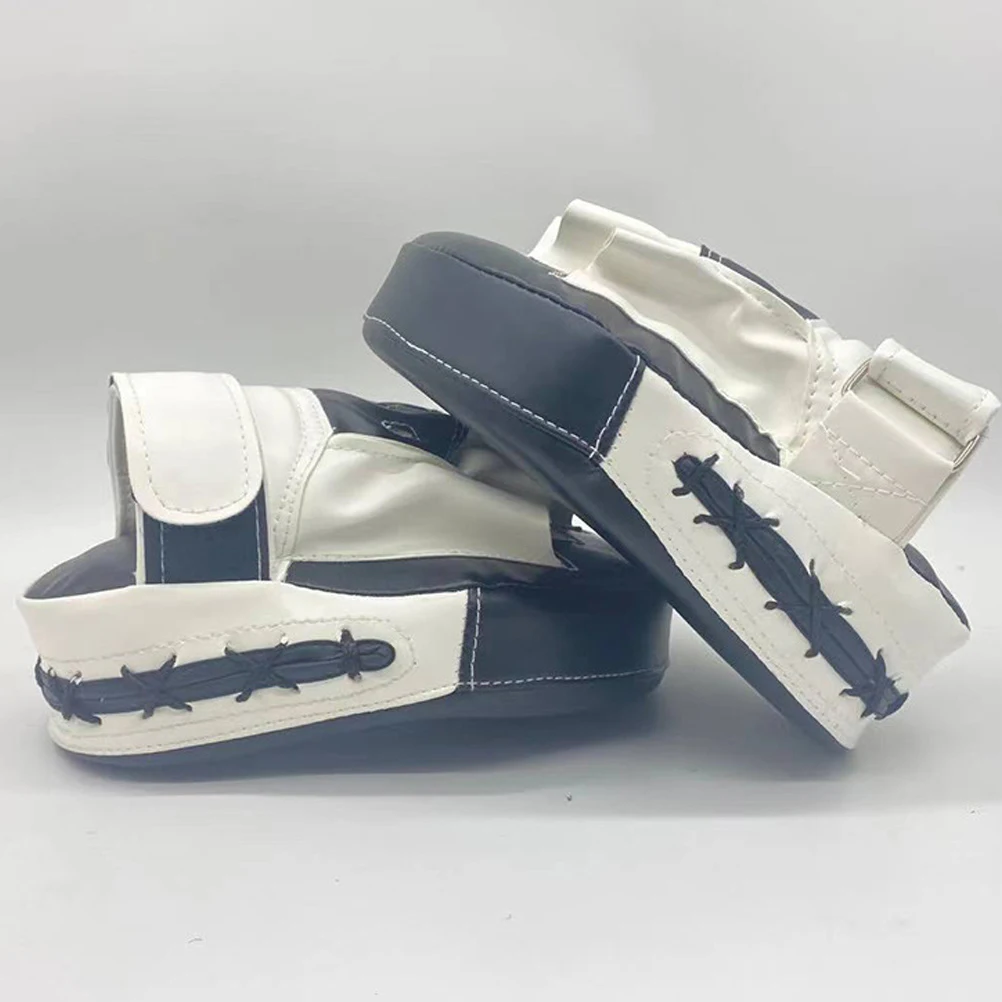 

Боксерская ударная площадка с прорезью на пять пальцев, прочная губка из искусственной кожи для тренировок по боевым искусствам, тайское кикбоксинг, тхэквондо, боксерское снаряжение