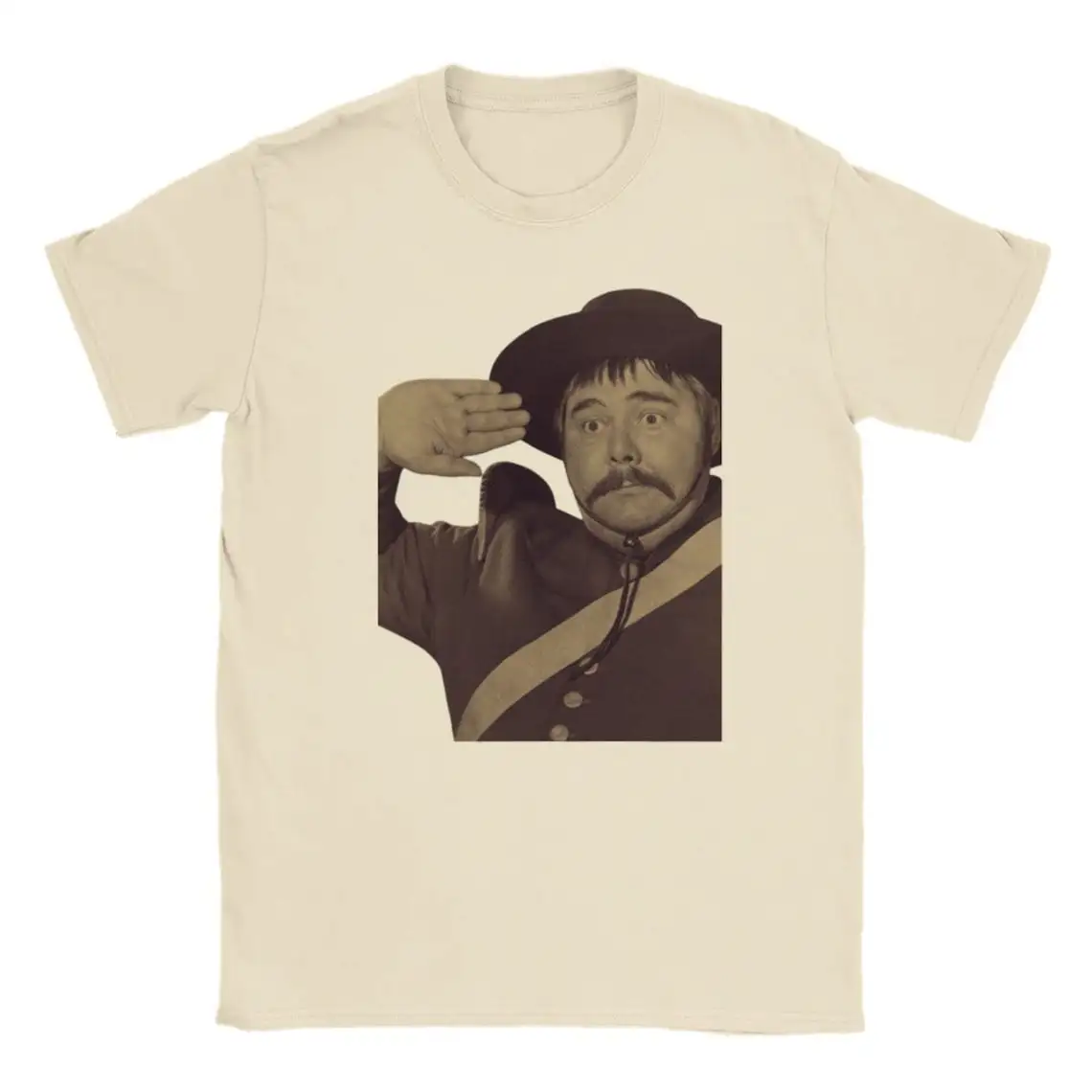 Vintage Sergeant Garcia Tee: Classic Tribute to Zorro's Iconic Character Funny Shirt Comedy western tee