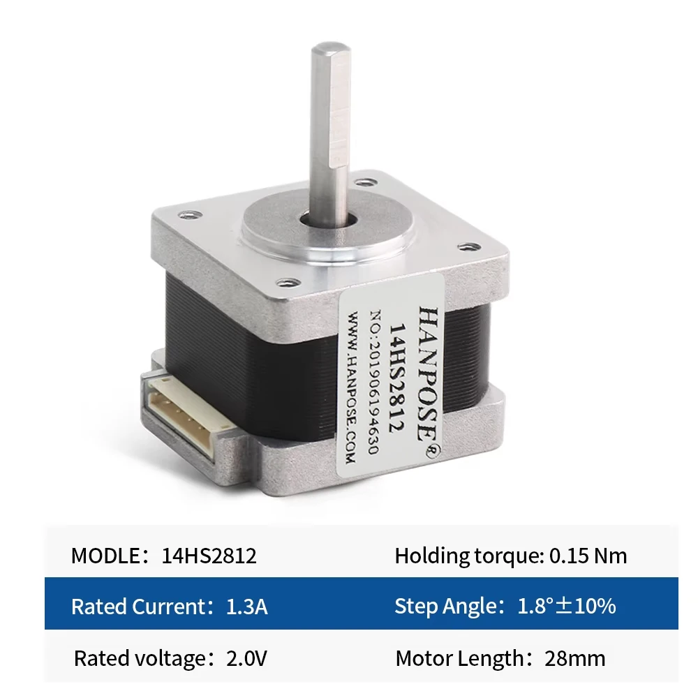 High-Quality Nema 14 Stepper Motor 35X28mm 1.2A 0.15N.m 14HS2812 for CNC milling machine Stepper Motor