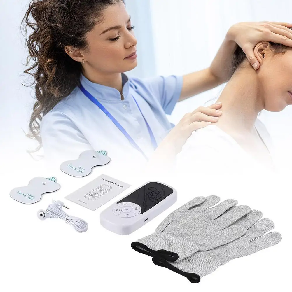 

Fiber Conductive Massage Gloves Electro Shock Gloves With Wire For Pulse Massager Electric Acupuncture Tens Physiotherapy D Z3U3