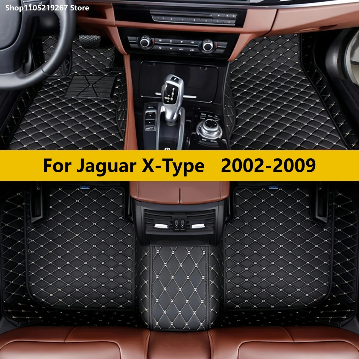 

Car Floor Mats For Jaguar X-Type 2002 2003 2004 2005 2006 2007 2008 2009 Auto Front Rear Row Full Set Carpet Pads Foot Mat