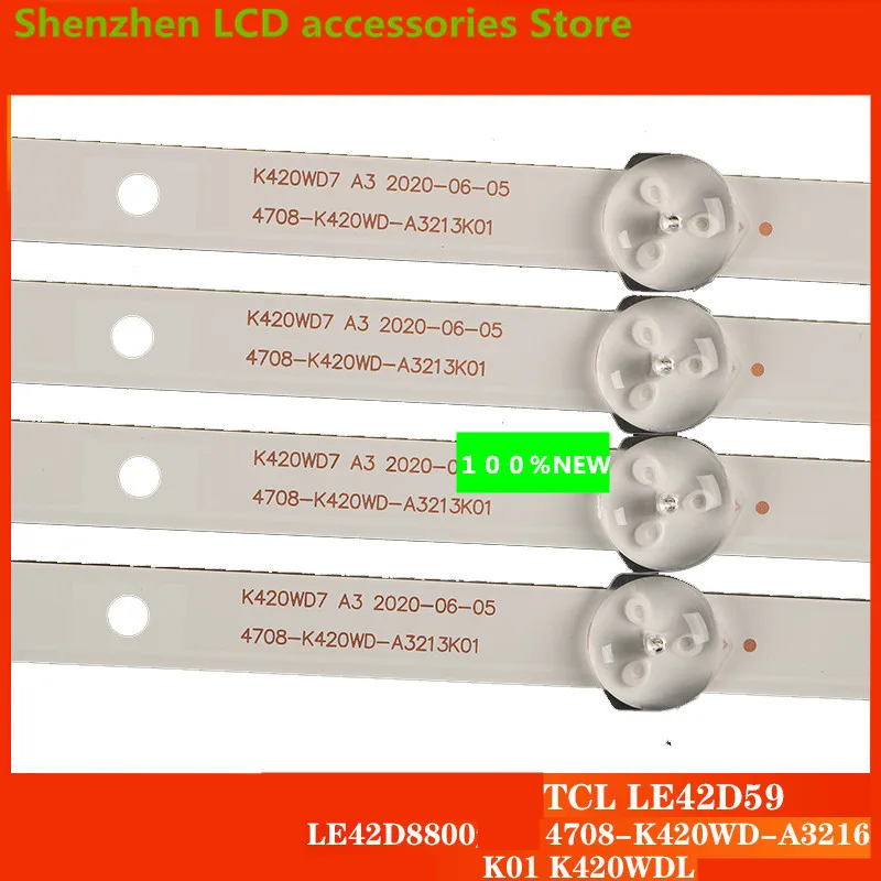FOR TLC LE42D59LE42D8800  4708K420WD-A3216K01 K420WD6  3V  5LED  40.8CM  100%NEW