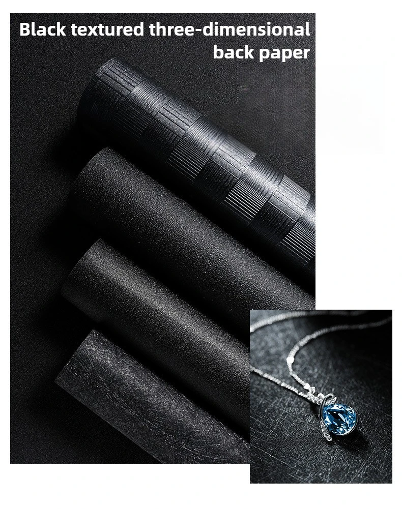 Black Frosted Texture Background Paper 50*50cm Vintage Food Photography Props Texture Placement Photography Props