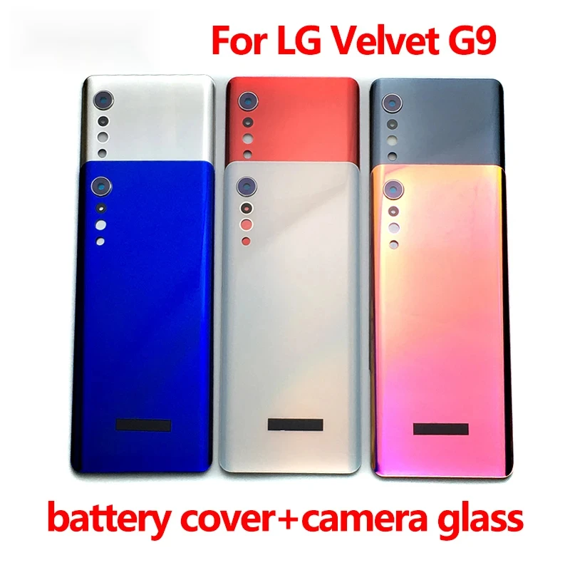 For LG G9 Glass Battery Cover Back Case for LG Velvet G9 4G G910 5G G900 Housing Rear Door Panel Chassis Lid Sticker