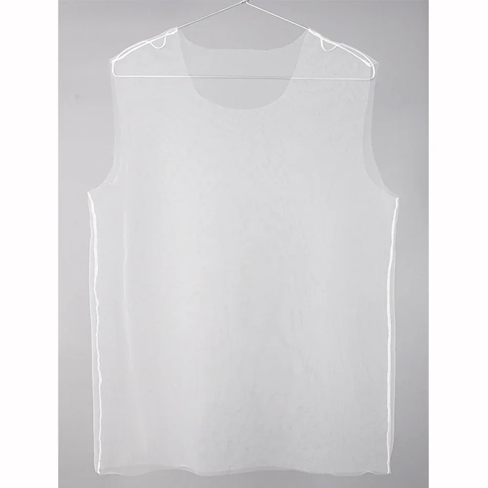 Brand New Men T-Shirt Vest See Through Sleeveless Solid Color T-Shirt Tank Top Breathable Clubwear Gym Mesh Party