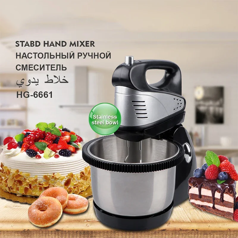 800W Stand Mixer with Bowl Food Mixer Electric 5 Speed for Cake Dough Maker Egg Beater Planetary Mixer Dough Blender