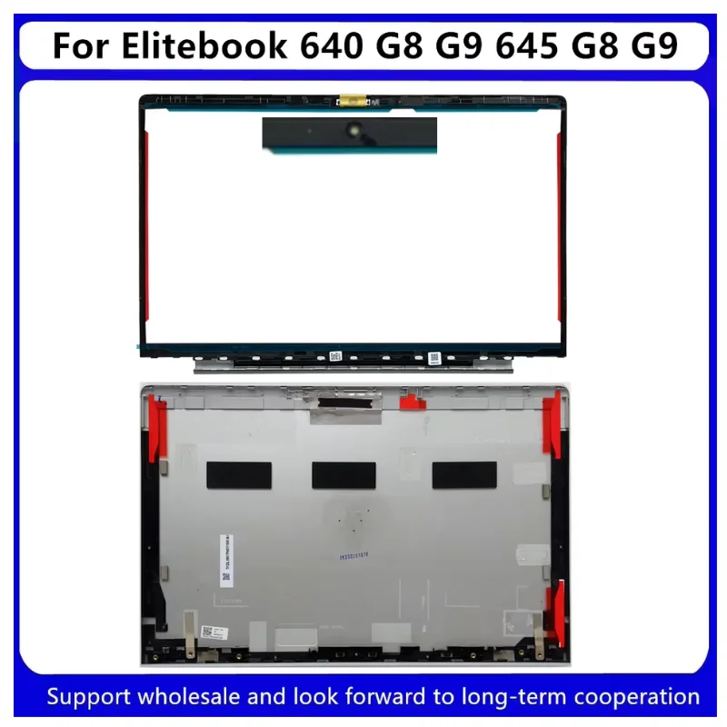 New For HP Probook 640 G8 LCD Back Cover Upper Case Palmrest Cover 4BX8QTATPP0 Silver / LCD Front Bezel Cover B Shell