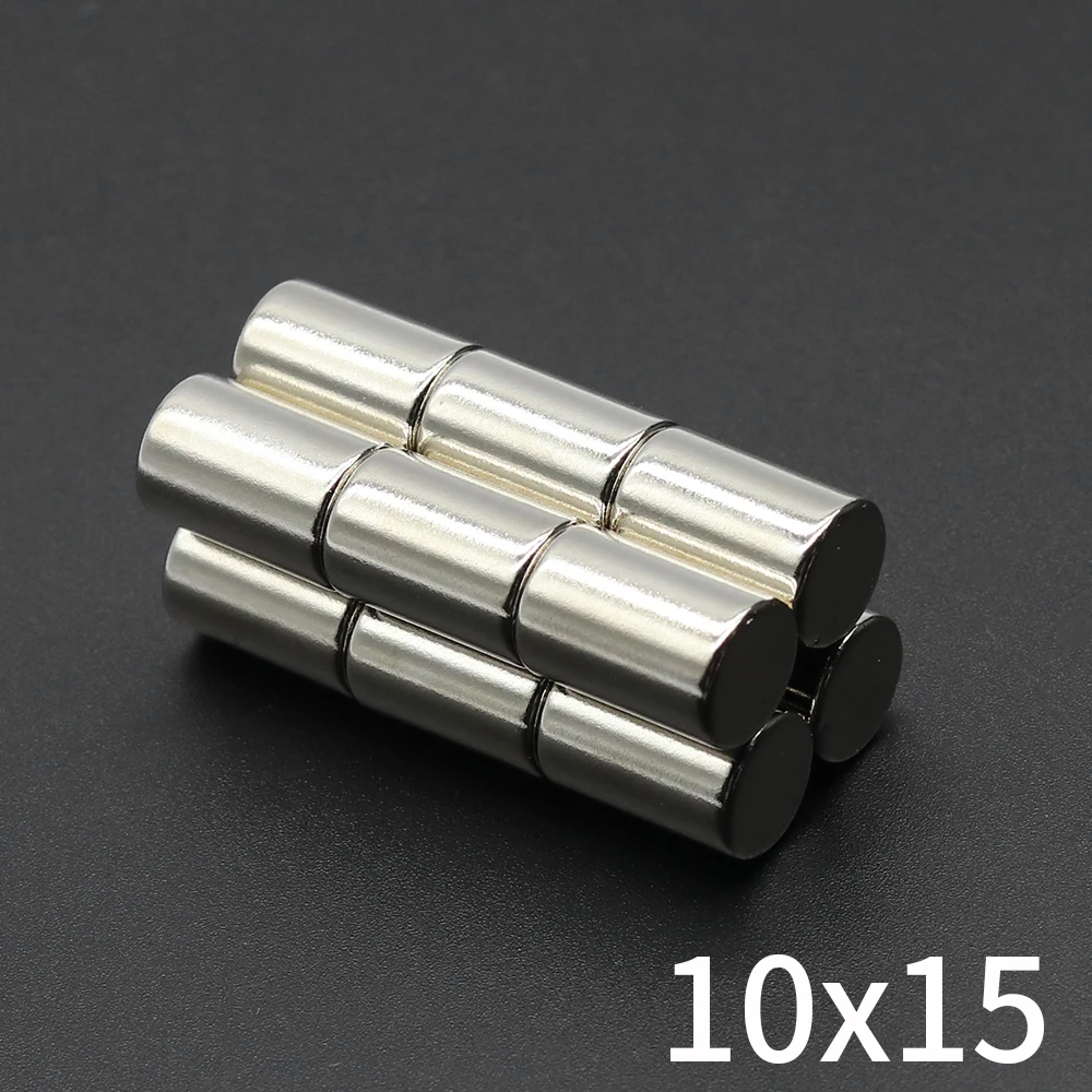 

10x15mm Powerful Neodymium Magnet Round Super Strong Magnets N35 NdfeB Permanent Magnetic imanes Refrigerator Magnet
