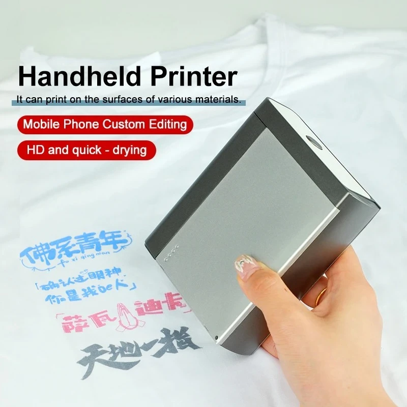 Intelligence Mini Convenient Handheld Printer For Date Inkjet Plastic Paper Box Plastic Ceramic Custom Logo Wireless Connection