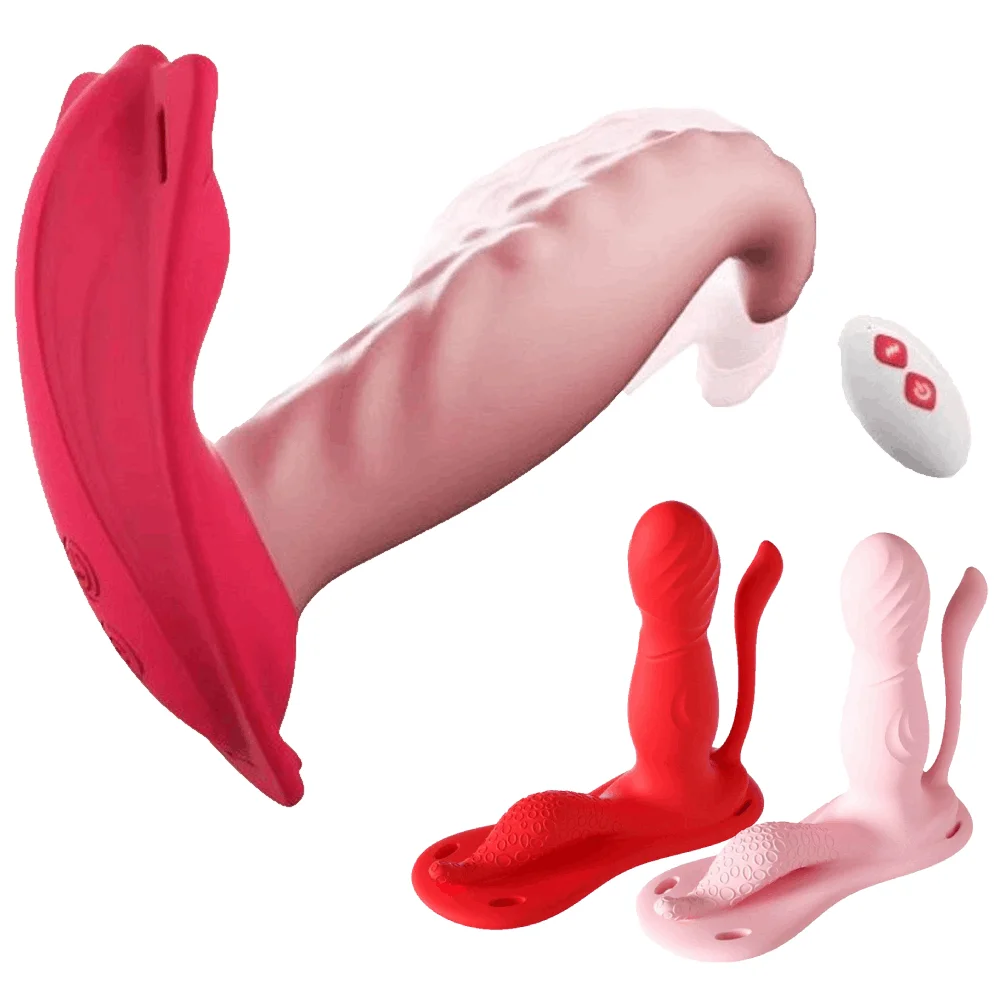 Rose Wearable Panty Vibrator Multi Frequency Vibration Tongue Licking Clitoral Stimulation Toy Bdsm Vibrating Adult Sex Toys
