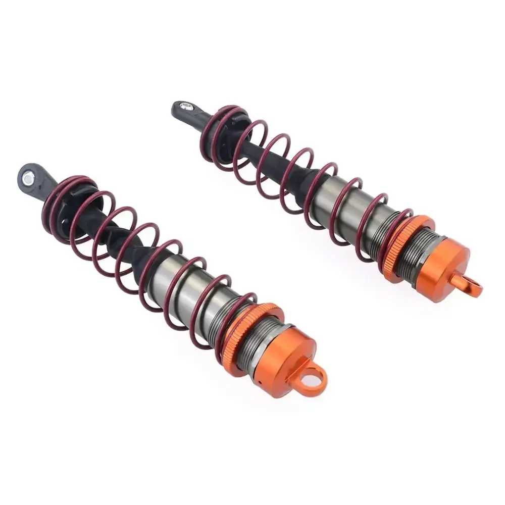 2Pcs Aluminium Alloy Metal Front/Rear Shock Absorbers for 1/8 Scale JLB HSP EM Racing DHK HPI ZD Racing RC Car Truck