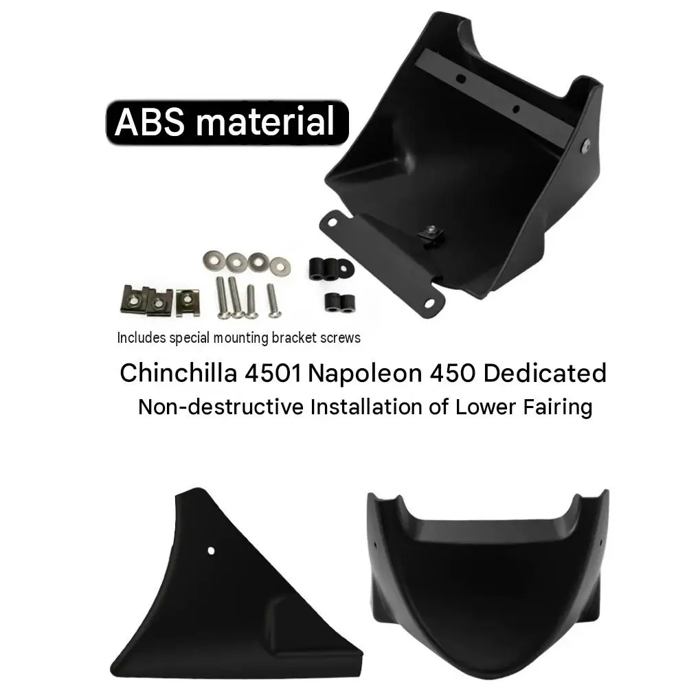 Suitable for Chinchilla 450 modification, Napoleon Bob 500 450 lower fairing, water tank decoration, engine base plate accessori