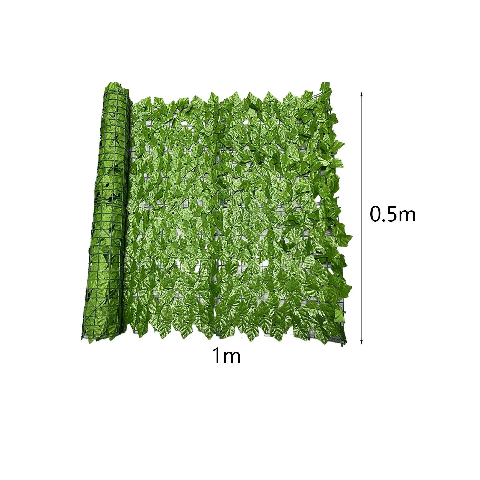 Faux Leaf Fencing Panel Decorative Privacy Screen Outdoor Green Wall Partition for Terrace Yard Balcony Area