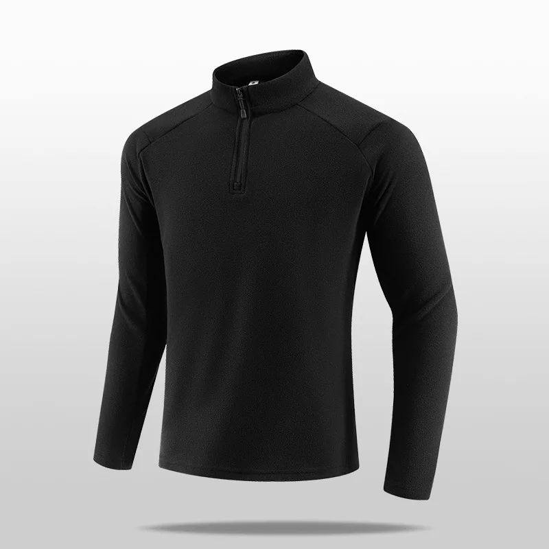 Men's Autumn and Winter Sweater Integrated Fleece Warm and Skin-friendly Top Outdoor Winter Warm Clothes