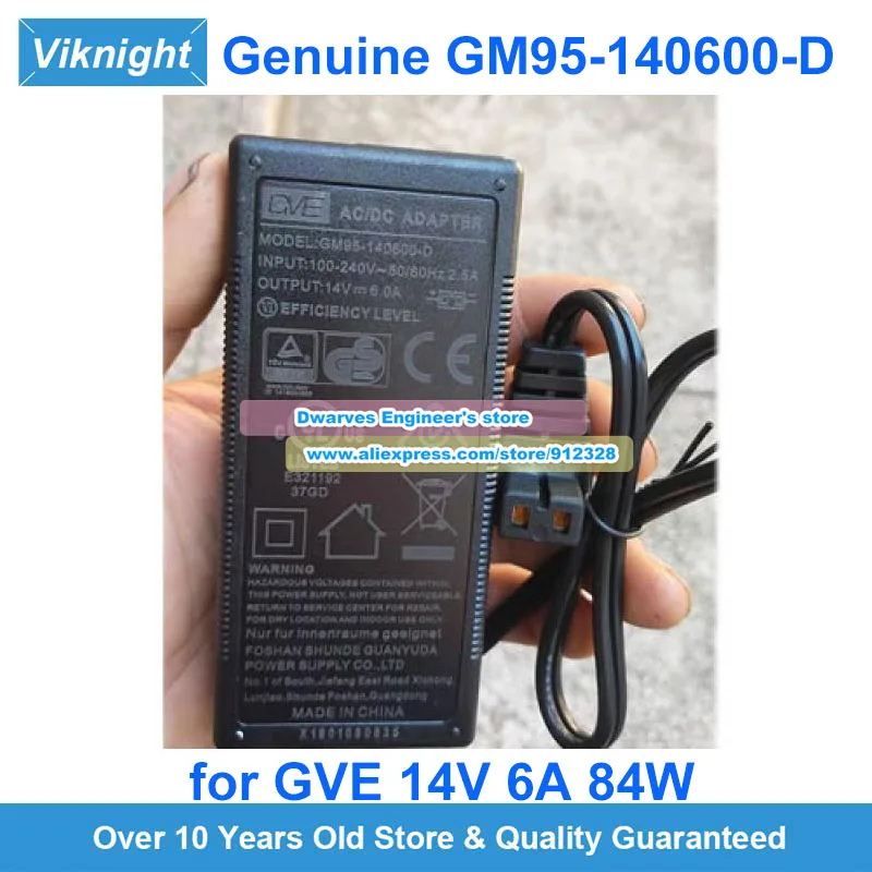 

Оригинальный GM95- 140600 -D адаптер переменного тока GVE 14 В 6 А 84 Вт Блок питания для зарядного устройства для ноутбука