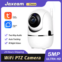 5MP Tuya Smart  2.4Ghz WiFi PTZ Camera Auto Tracking Security Camera Two Way Audio AI Human Motion Detect Wireless Baby Monitor