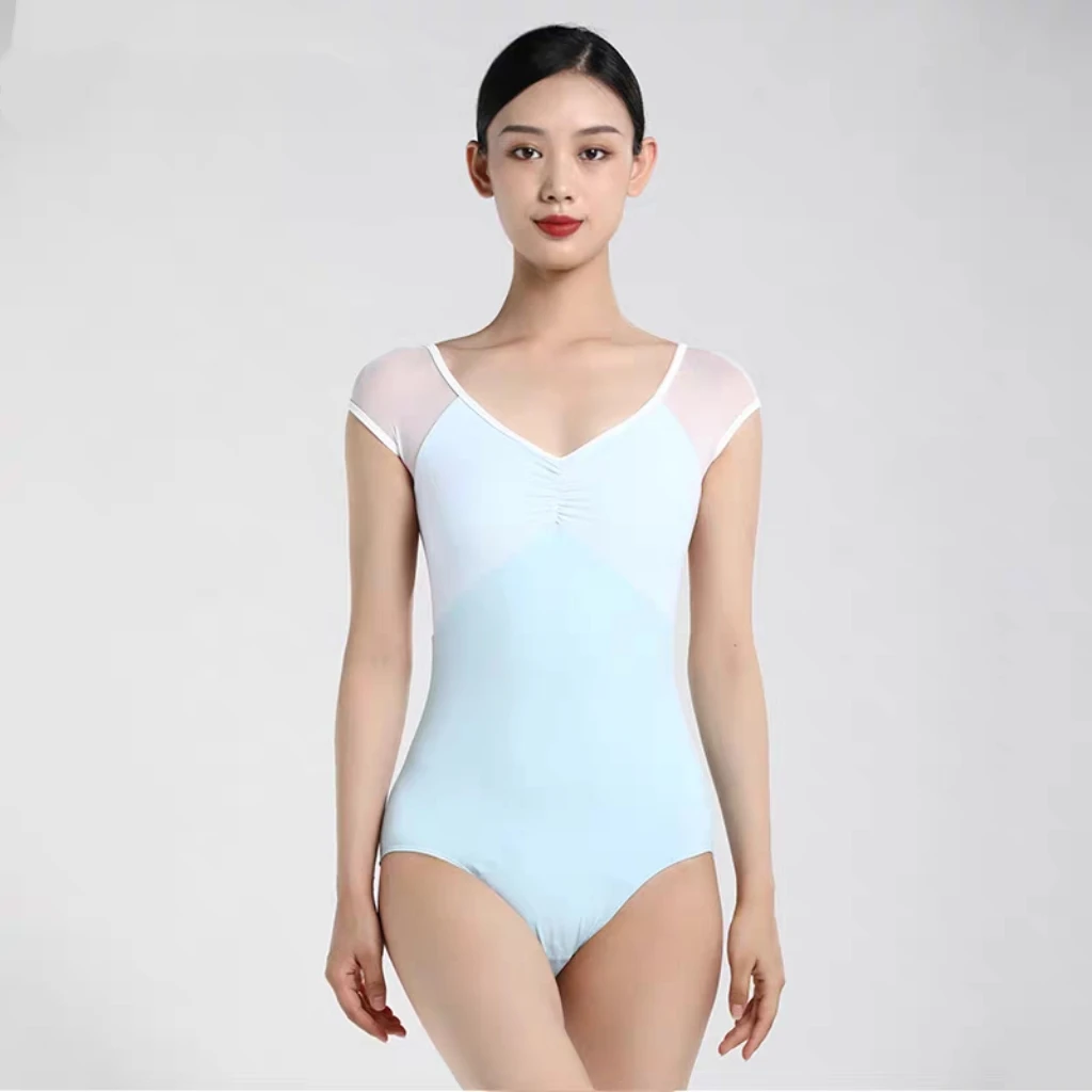 Adult jumpsuit, body training suit, women's summer Chinese dance art exam, ballet training performance, gymnastics suit