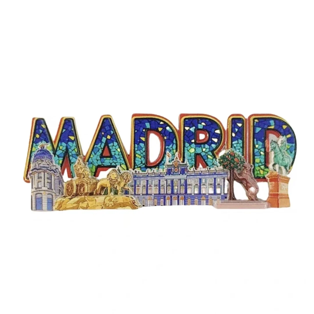 Europe Spain 3D Refrigerator Magnet Tourist Souvenirs Stickers,Home & Kitchen Decoration Fridge Magnet Message Sticker