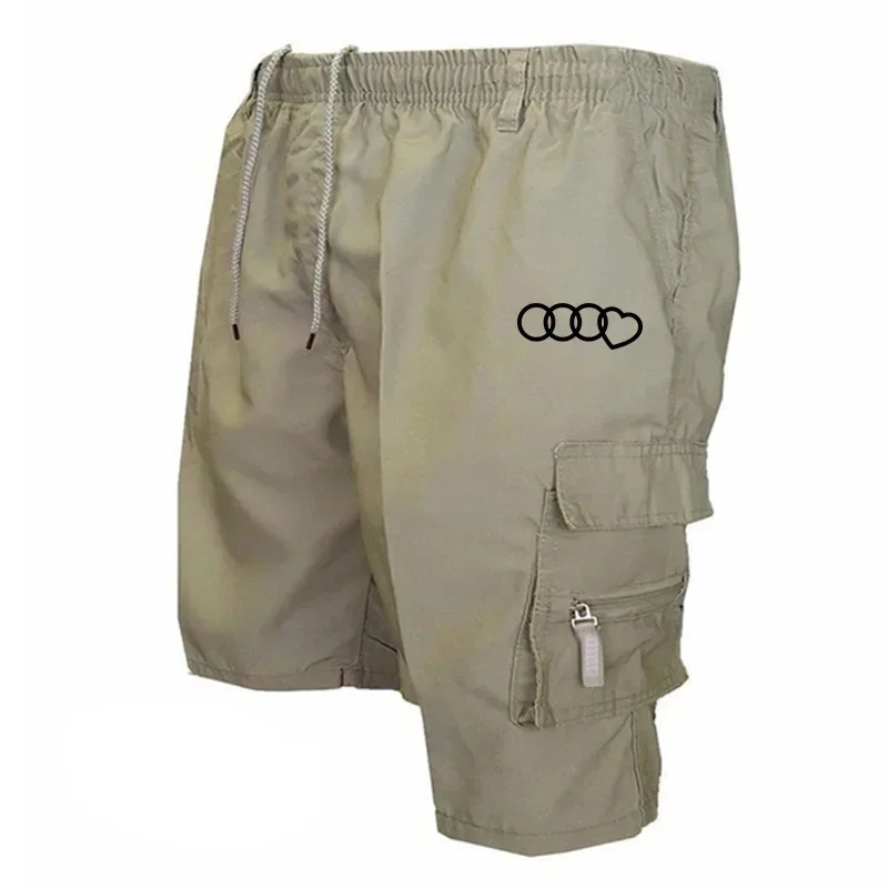 2024 New Men\'s Cargo Shorts Multi-pocket Jorts Comfortable Fashion Casual Outdoor Summer Short Pants Sports Camouflage Clothing