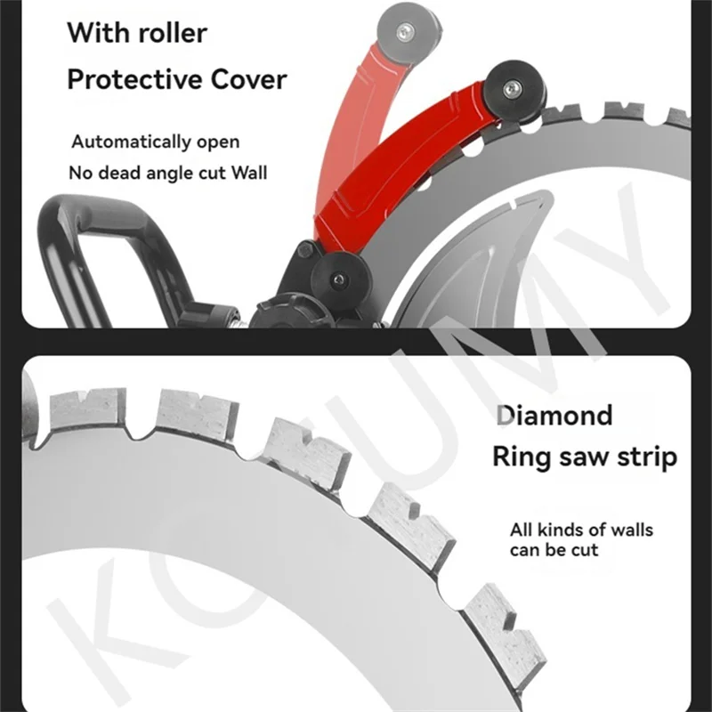 220V Concrete Wall Cutting Machine Dust-free Wall Cutting Saw Brushless Ring Saw Floor and Wall Cutting Machine