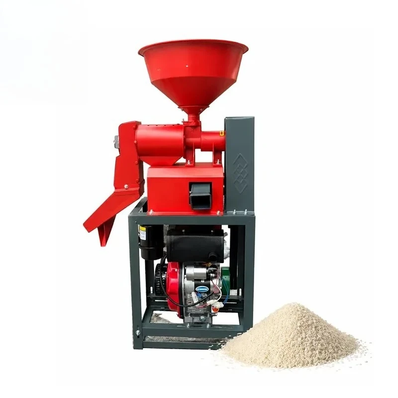 Portable Mini Rice Mill Machine Home Use Manufacturing Plant Suitable New Condition Core Motor Component Competitive China