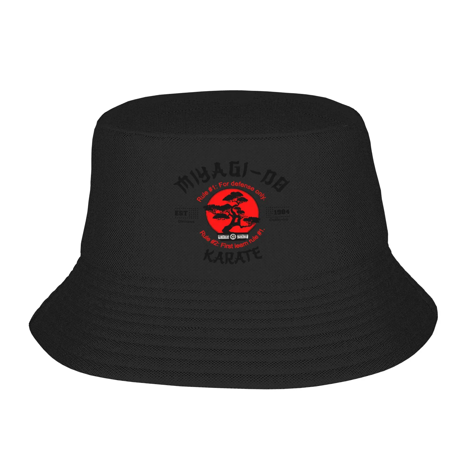 Unisex Karate Miyagi Do Rules   Bucket Hat  Personality Fisherman Hats Summer Casual Fishing Caps Outdoor Graphic Visor Hat