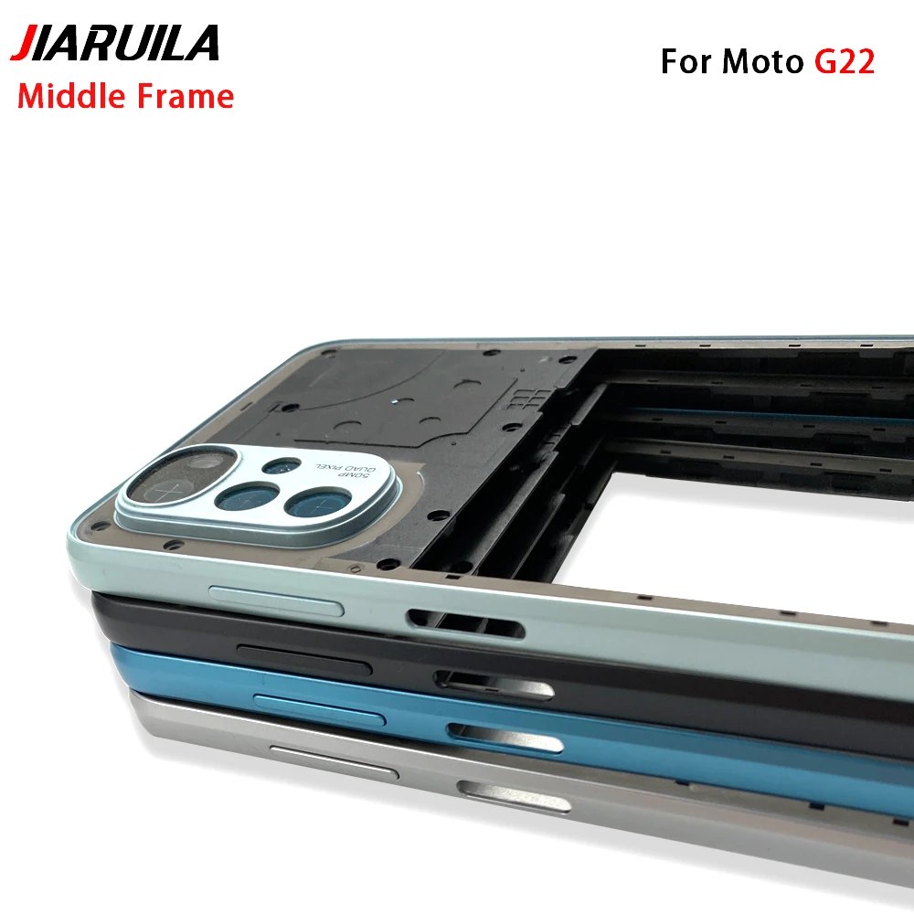 New Middle Frame For Motorola Moto G50 5G G22 G52 G71 G82 Bezel Middle Plate Holder Housing Cover Repair Replace Parts