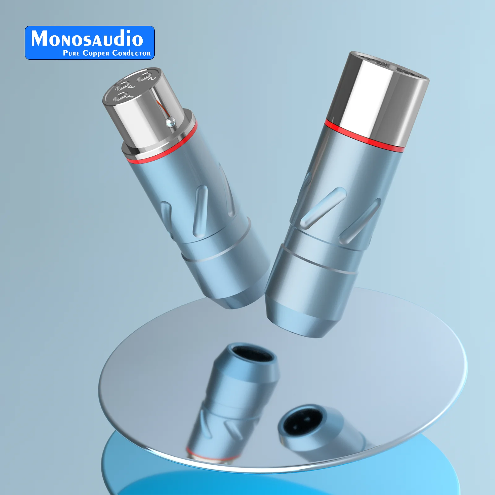 

Monosaudio XMF700 Штекер XLR из чистой меди с золотым родиевым покрытием Hi-Fi Audio Balance Connector