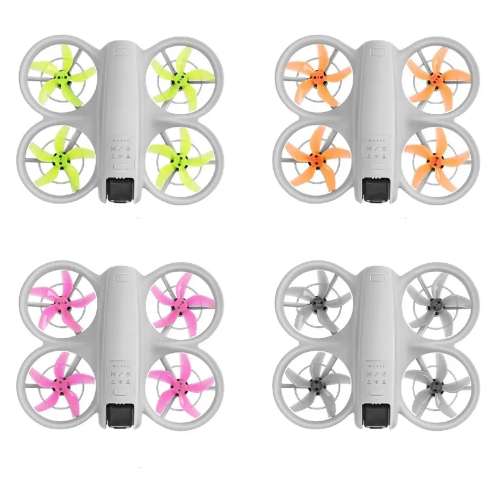 

2/4 Pcs Colored Five Leaves Propellers Low-Noise Replacement Props Paddle Blade Quick Release Drone Accessories for DJI Neo