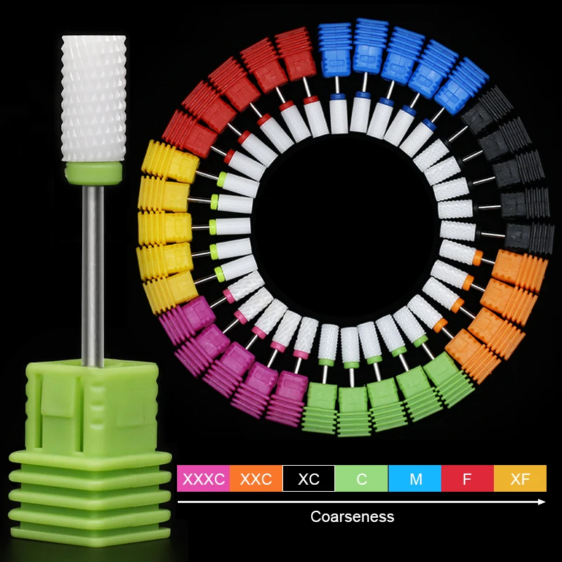 ネイルドリルビットフライスカッターセラミックミルマニキュアマシンマニキュアカッターペディキュア電気爪やすりネイルアートツール