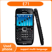 Finland made E71 Mobile Cell Phone GSM 2G 3G Unlocked 3.2MP camera 240x320 Display Resolution support multi-language used phone
