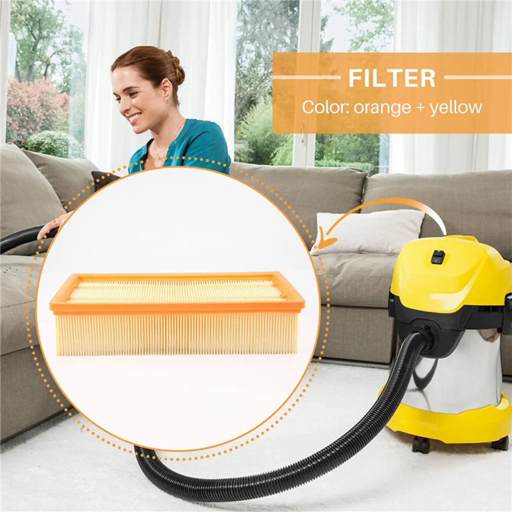 ケルヒャー用フィルター,掃除機部品,nt65,2 ac,nt72,nt75,me