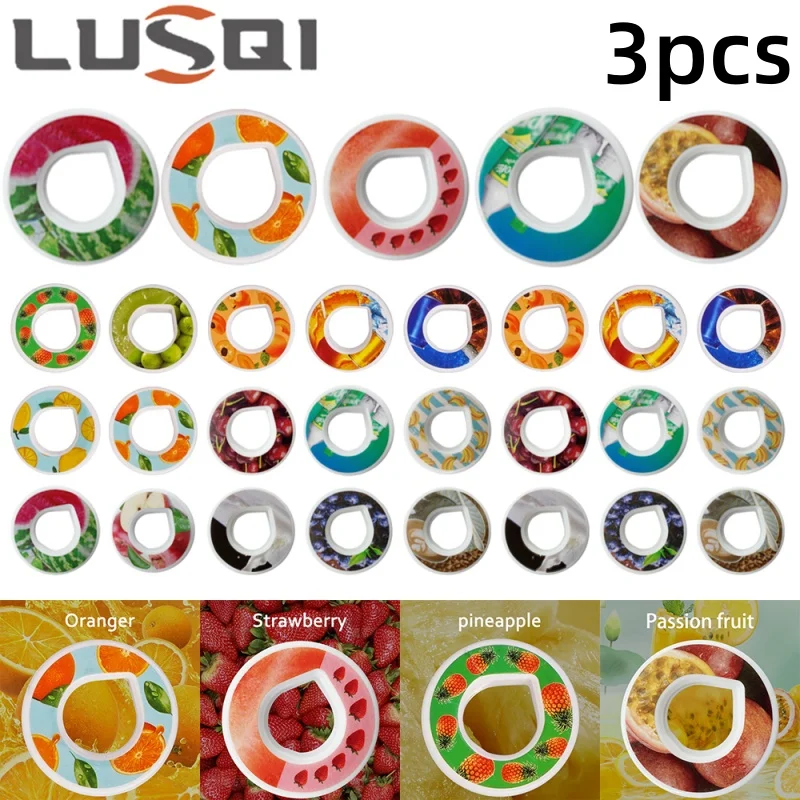 

LUSQI 3PCS Flavor Ring For Sports Water Bottle Tritan Cup Flavor Pods Suitable Indoor Outdoor Sports Fitness Cup Accessories