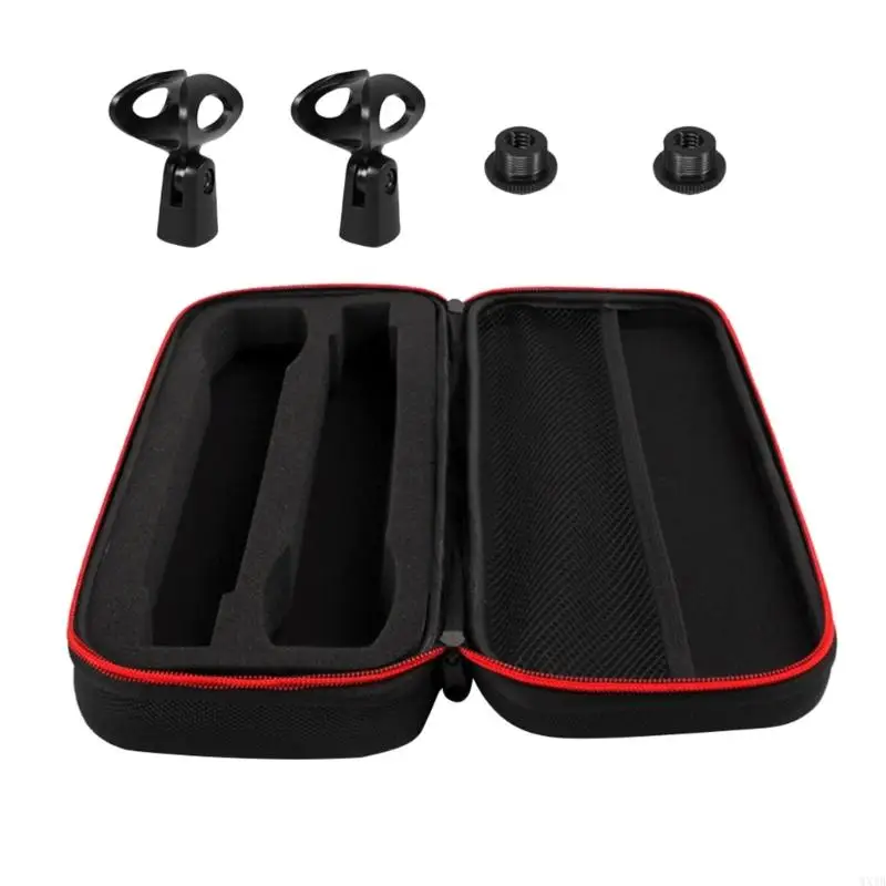 حالة وقائية للميكروفونات اللاسلكية صندوق تخزين الصندوق الصلب