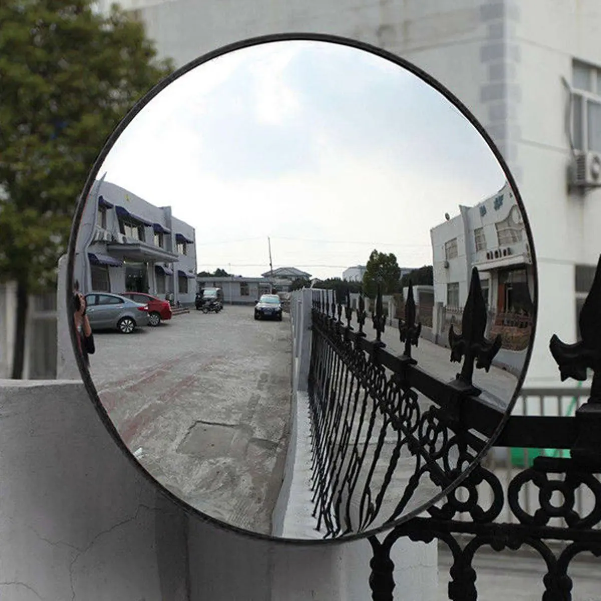 180 Degrees Traffic Wide Angle Mirror Safety Outdoor Indoor Mirror Angle Convex Security Mirror Wall Dome Replacement 30/45/60cm