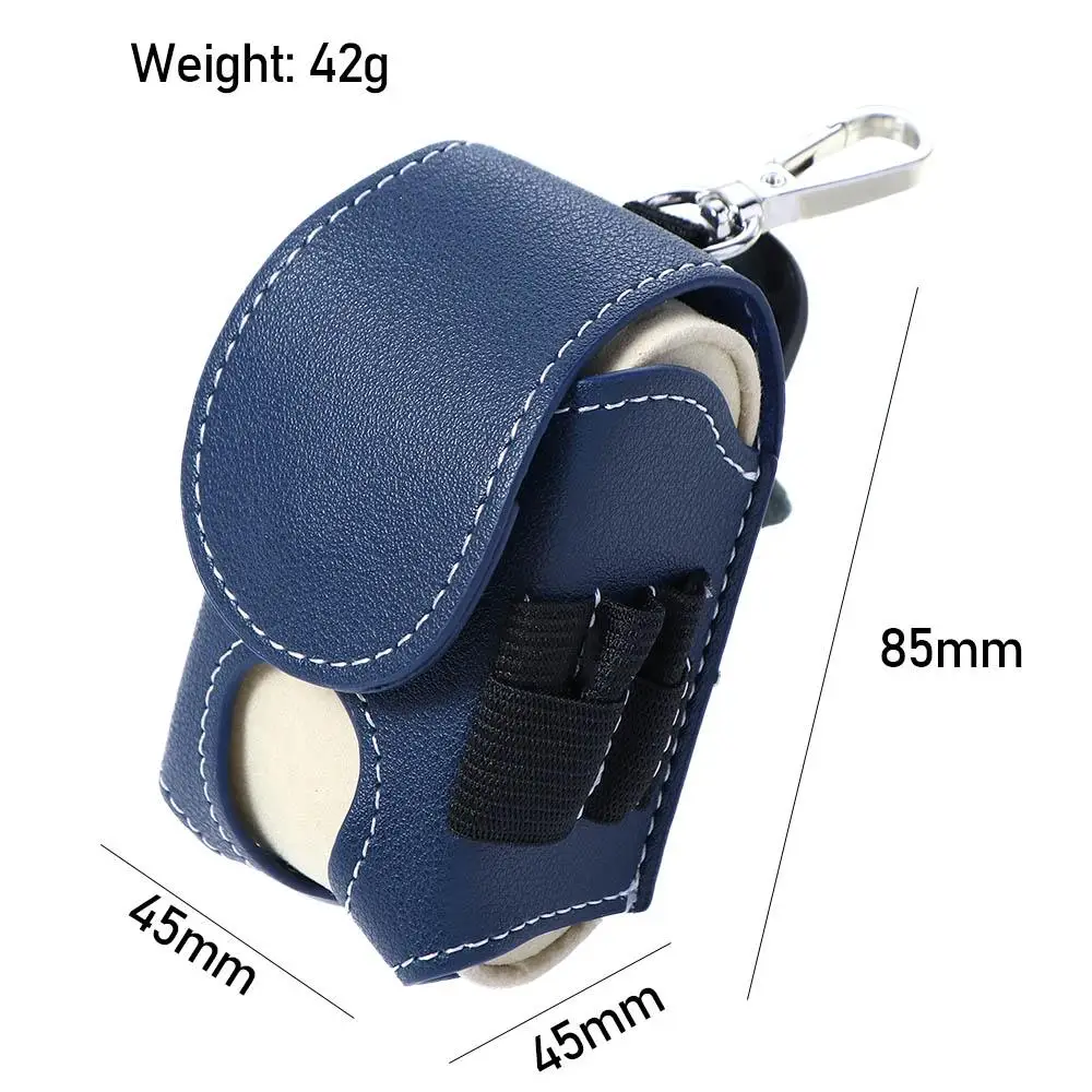 Leather Sporting Goods Pocket Storage Bag Golf Ball Pouch Golf Waist Holder Bag Golf Ball Container Golf Ball Storage Pouch