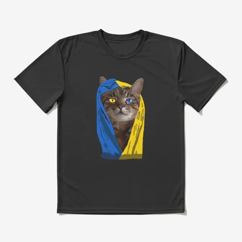 Ukrainian Flag Ukraine Stepan Striped Cat Pride T-Shirt 100% Cotton O-Neck Summer Short Sleeve Casual Mens T-shirt Size S-3XL