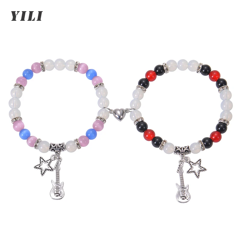 2 teile/satz Mode Paar Armband TV-Mädchen passende Armbänder, die wirklich interessiert Album inspiriert Perlen Armbänder Freunde Schmuck Geschenk