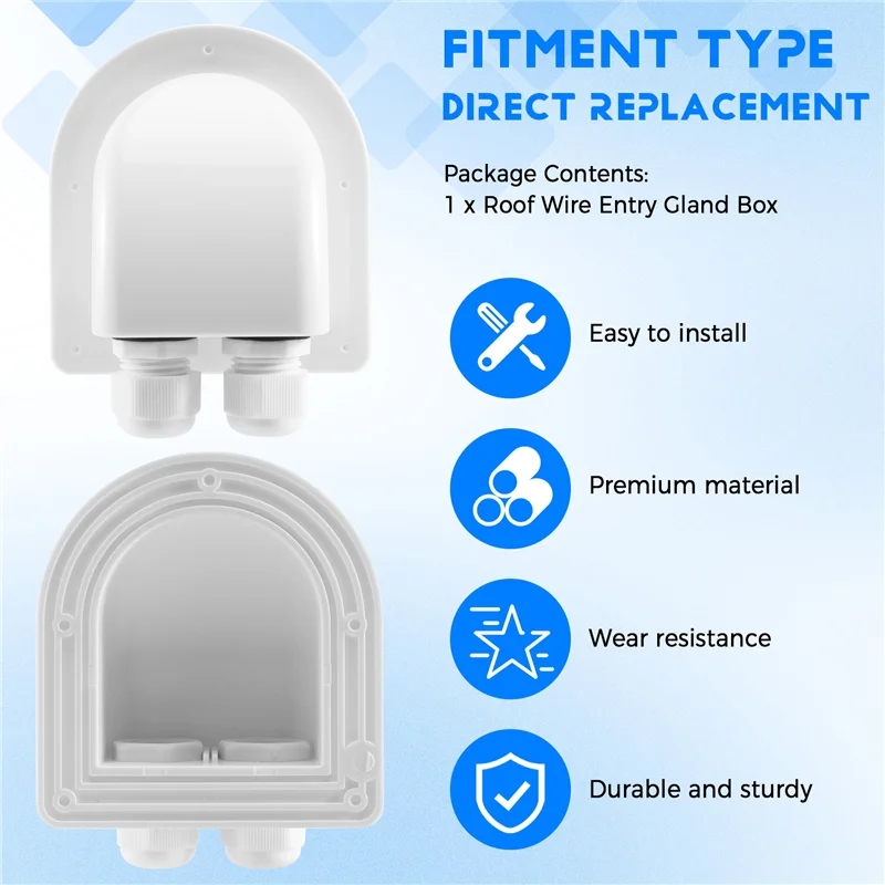 

Дроссельная коробка для входа на крыше, кабель для солнечной панели, дом на колесах, караван, лодка