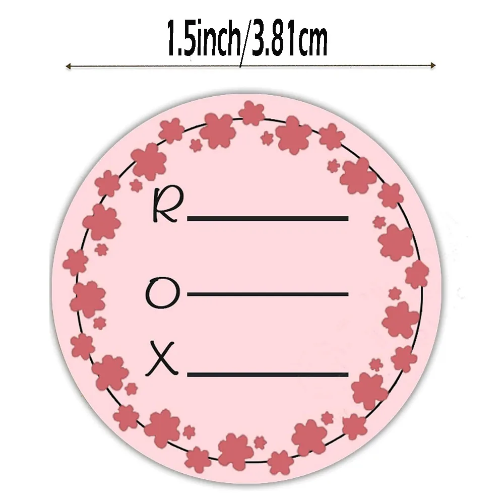 ROX Received Opened and Expires Label Food Delivery Label,1.5 Inch Inventory Track Exp Date Labels 500 Pcs