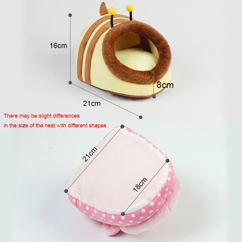 Guinea Pig House Hamster Cotton Cage Small Animal Nest Winter Soft Warm Pet Bed For Rodent/guinea Pig/rat/hedgehog Pet Supplies