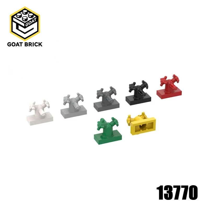 

10 шт. детали MOC 13770, кран 1x2 с двойными ручками, совместимые кирпичи, сделай сам, сборные строительные блоки, частицы, детская головоломка, игрушка в подарок