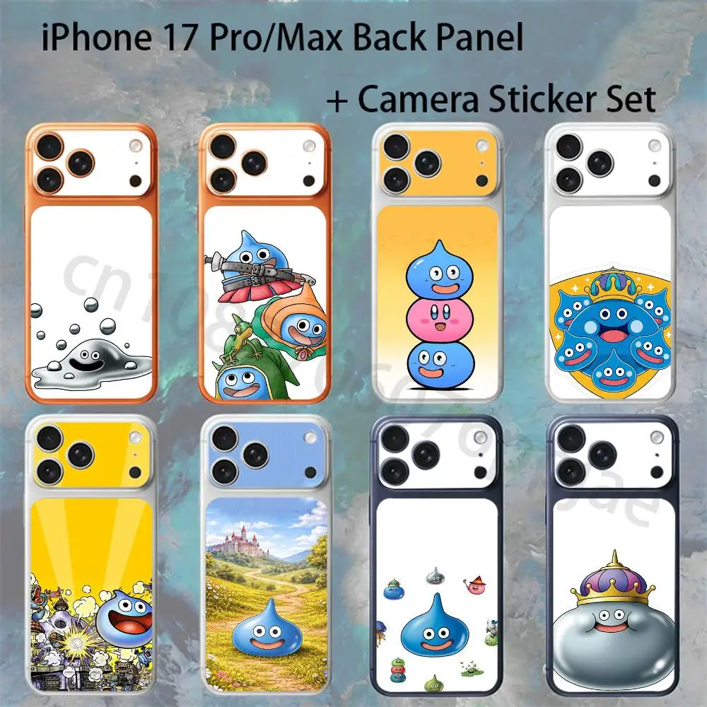 

D-Dragon Quest-e S-Slime For iPhone 17 pro Max/ pro Full Cover Decal Skin Wrap Colorful Rear Protective Sticker Film