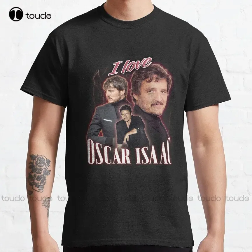 I Love Oscar Isaac Pedro Pascal Cursed Fan Collage Classic T-Shirt Custom Aldult Teen Unisex Digital Printing Tee Shirts Xs-5Xl